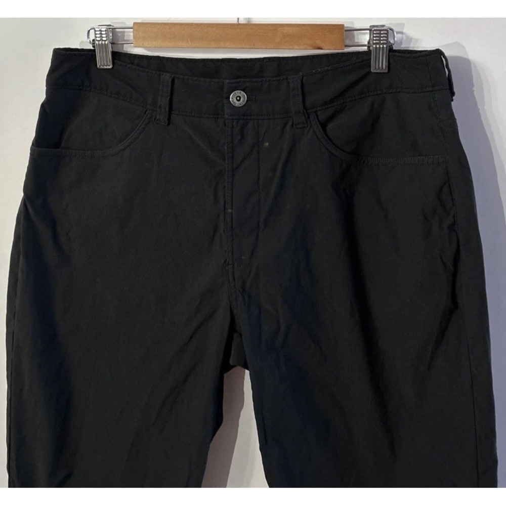 Mens The North Face Hiking Pants Black Straight Leg Nylon Stretch Sz 34‎
